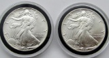 2-1987 AMERICAN SILVER EAGLES