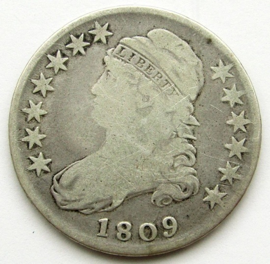 1809 CAPPED BUST HALF DOLLAR