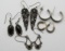 5-PAIRS OF ANTIQUE STERLING EARRINGS
