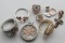 STERLING SILVER JEWELRY LOT WITH ROSE