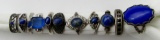 11-STERLING SILVER ANTIQUE RINGS