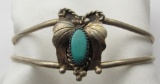 NAVAJO CUFF BRACELET WITH TURQUOISE