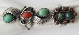 2-NAVAJO STERLING RINGS WITH RED