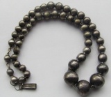 MEXICO STERLING BEADED NECKLACE
