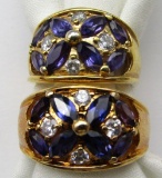 2-BEAUTIFUL GOLD FILLED RINGS WITH