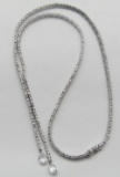 GORGEOUS STERLING NECKLACE! SPARKLES!