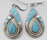 NAVAJO EARRINGS WITH TURQUOISE