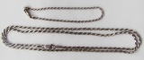 ANTIQUE STERLING BRAIDED CHAIN &