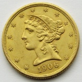 1906 $5 GOLD LIBERTY EAGLE