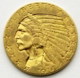 1914 $5 INDIAN GOLD FIVE DOLLARS