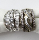 2-GORGEOS STERLING SILVER RINGS