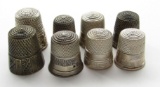 7-STERLING SILVER THIMBLES