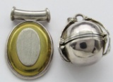 2-MEXICO STERLING SILVER PENDANTS