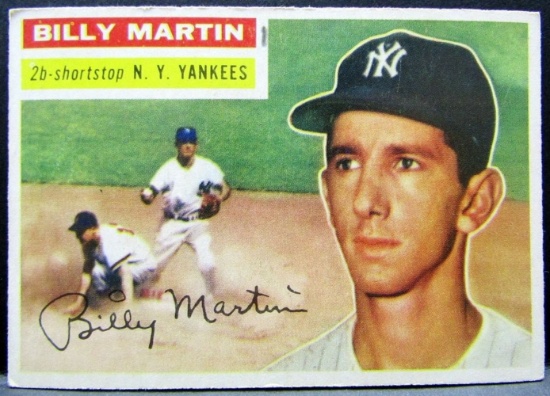 1956 TOPPS #181 BILLY MARTIN EX