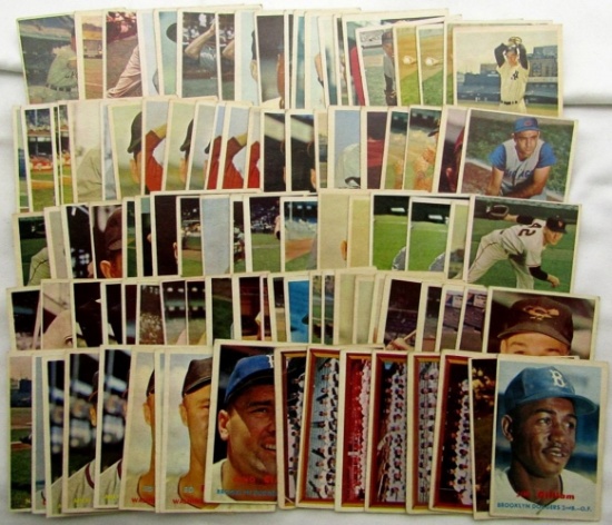 100-1957 TOPPS BASEBALL CARDS-MOSTLY EX-VGEX