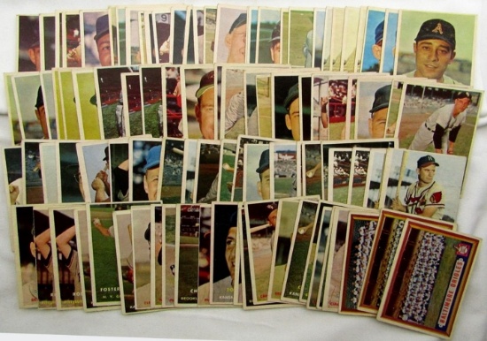 100-1957 TOPPS BASEBALL CARDS-MOSTLY EX-VGEX