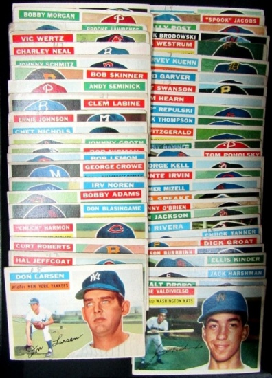 112-1956 TOPPS BASEBALL CARDS MOSTLY VGEX