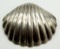 MEXICO STERLING SEASHELL BROOCH WITH MAKERS