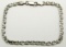 7 INCH ITALY STERLING BRACELET MARKED 925 