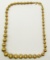 STERLING NECKLACE WITH GOLDEN BEADED DESIGN