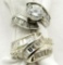 TWO STERLING RINGS SIZES 5-6