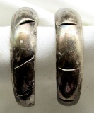 MEXICO SILVER HOOP EARRINGS