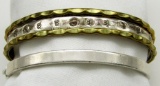 TWO STERLING BRACELETS  MEXICO