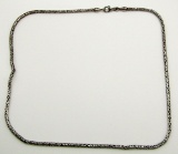 18 INCH STERLING NECKLACE WITH GREAT DETAILS!