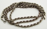 24 INCH ITALY STERLING CHAIN NECKLACE W/