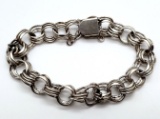 STERLING BRACELET WITH CIRCULAR LINKS