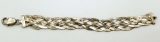 7 INCH ITALY STERLING THICK BRACELET WITH