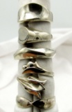 5-STERLING RINGS DIFFERENT STYLES