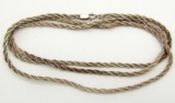 STERLING SILVER MARKED CLASP NECKLACE