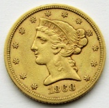 1868-S $5 GOLD LIBERTY EAGLE