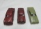 VINTAGE MOLDED CARS (2) F&F MOLD & DIE CO