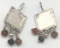 PAIR OF STERLING EARRINGS MARKED ISRAEL