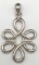 STERLING BARSE PENDENT WITH CUT OUT DESIGN