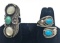 2-NAVAJO STERLING RINGS WITH TURQUOISE