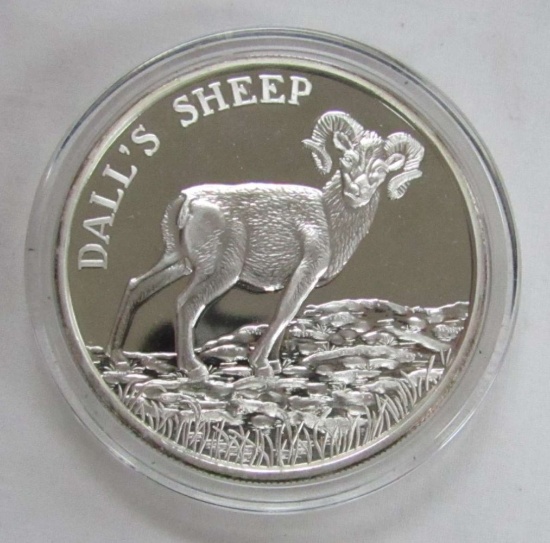 TWO TROY OUNCES .999 FINE SILVER - DALL'S SHEEP