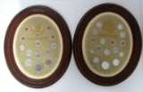 2-OVAL FRAMED COIN COLLECTIONS