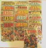 12-MARVEL KA-ZAR COMIC BOOKS #10-#20,#5