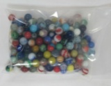 VINTAGE AND ANTIQUE MARBLES LOT OF ROUGHLY 2LB