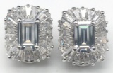 GORGEOUS PAID OF STERLING EARRINGS WITH