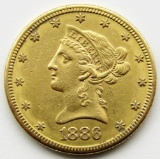 1886-S Ten Dollar $10 Liberty Eagle