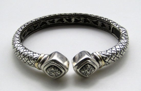 THICK STERLING CUFF/BRACELET LOOKS NEW!
