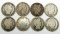 8 BARBER HALF DOLLARS CIRCS