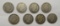 8 - BARBER HALF DOLLARS