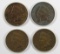 4- XF INDIAN CENTS- 1901, 1902, 1904, 1906