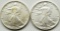 1987 & 1991 AMERICAN SILVER EAGLES