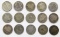 BARBER DIME LOT of 15 COINS